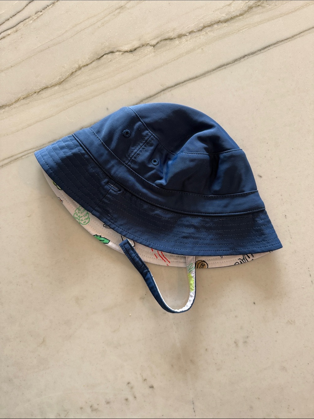 Baby Gap Navy Reversible Kids Swim Bucket Hat